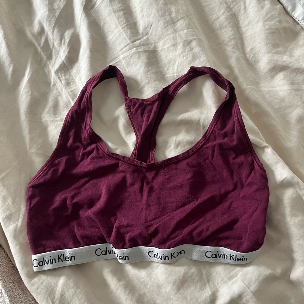 Calvin Klein Women's Burgundy Bralette